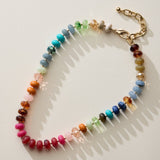 Mixed Bead Short Necklace | Adjustable Length