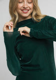 Velvet Fitted Long Sleeve