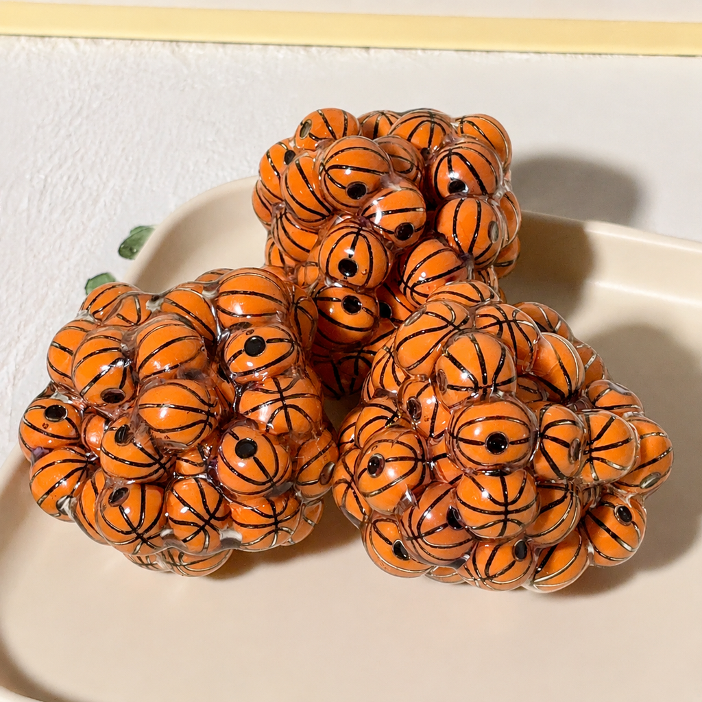 Basketball Squishy Stress Relief Fidget Toy Handmade Ball