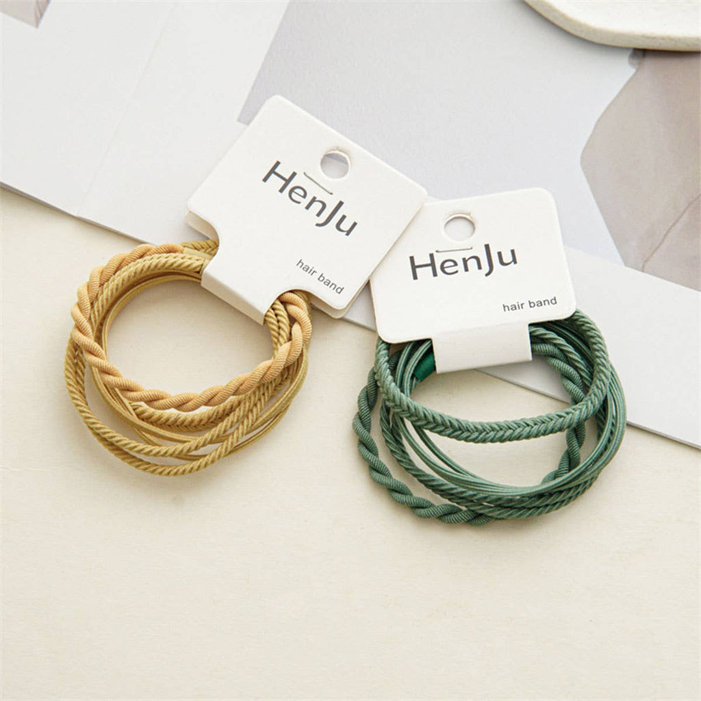 4PCS Braided Elastic Hair Ties Set