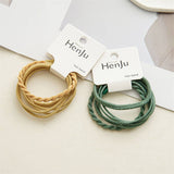 4PCS Braided Elastic Hair Ties Set