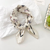Multi-Use Retro Floral & Animal Print Square Bandana