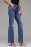 Hidden Vintage Wash Low Rise Stretch Bootcut