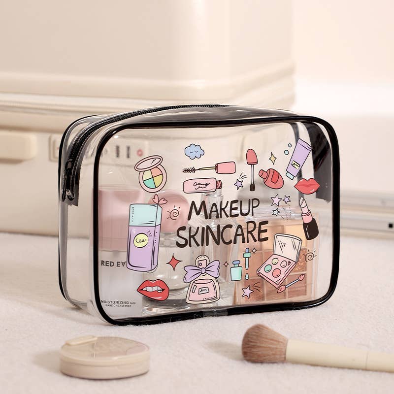 Clear Travel Cosmetic Organizer Bag