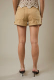 High Waisted Twill Shorts