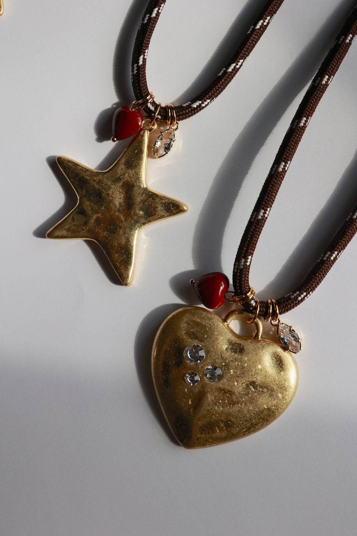GAME DAY STAR NECKLACE | BROWN CORD W/ MAROON ACCENT