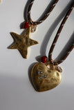 GAME DAY STAR NECKLACE | BROWN CORD W/ MAROON ACCENT