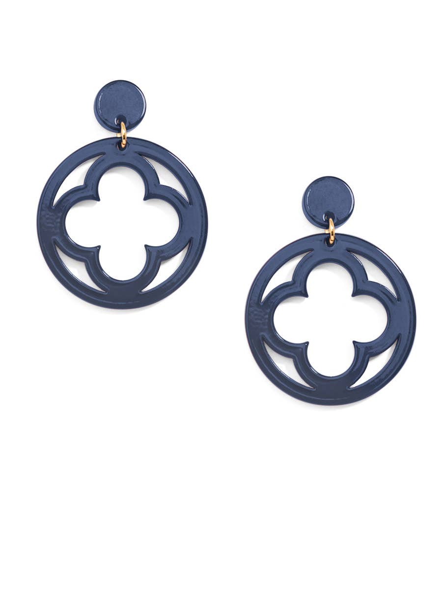 Zenzii Open Clover Drop Earring