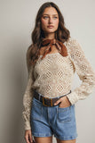 Crochet Square Neck Top