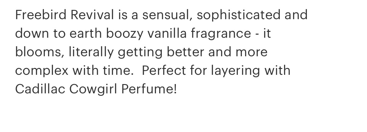 Freebird Revival Perfume
