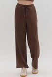 Wide Leg Front Seam Pants