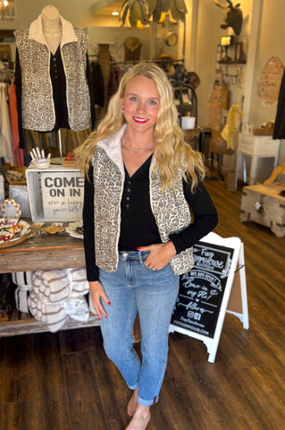 Leopard Vest