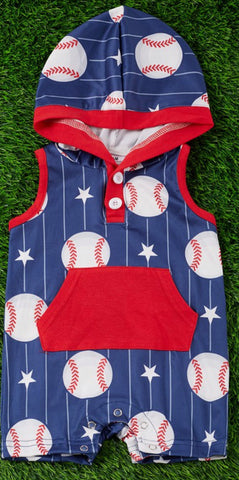 Baby Baseball Romper