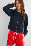 Cardigan with Button Detail
