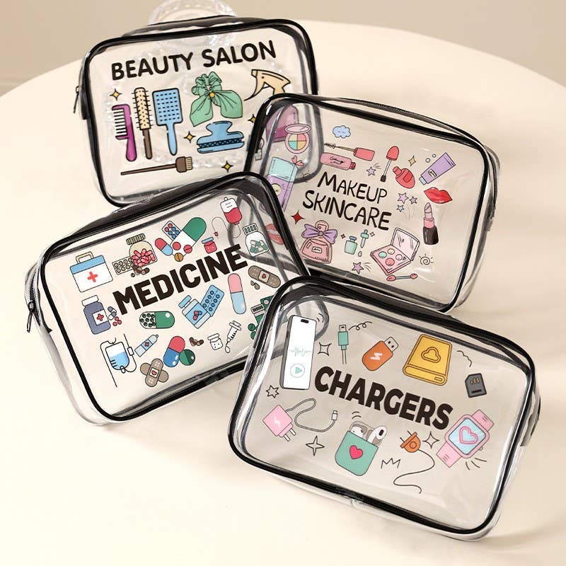 Clear Travel Cosmetic Organizer Bag