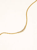 Remmi 18K Gold Non-Tarnish Crystal Station Chain Necklace