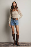 Crochet Square Neck Top