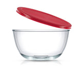 JoyFul 4 Glass Mixing Bowls With Lids - Nesting Bowls