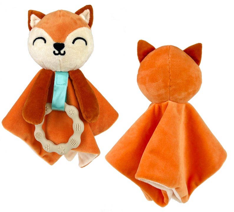 Finley Fox Lovey - Plush Teething Toy Security Blanket