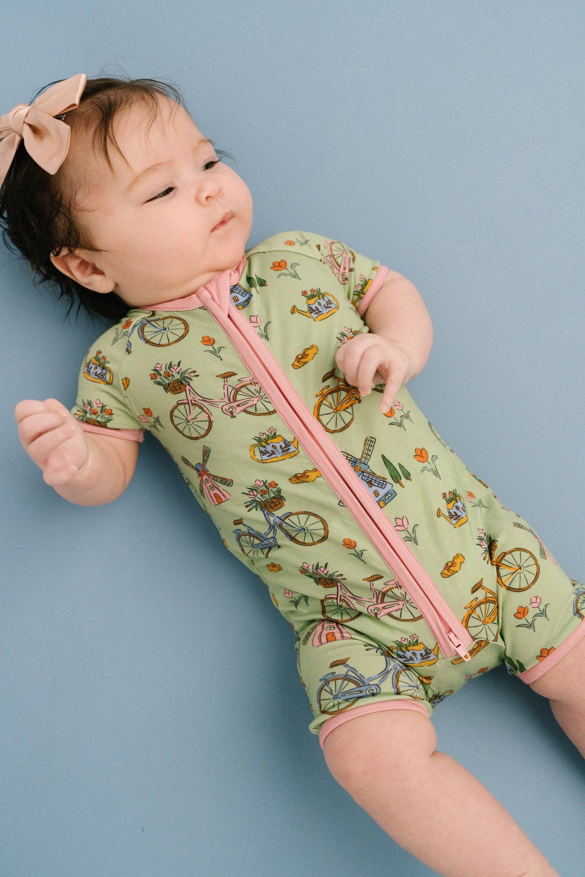 Bikes & Blooms Bamboo Short Romper