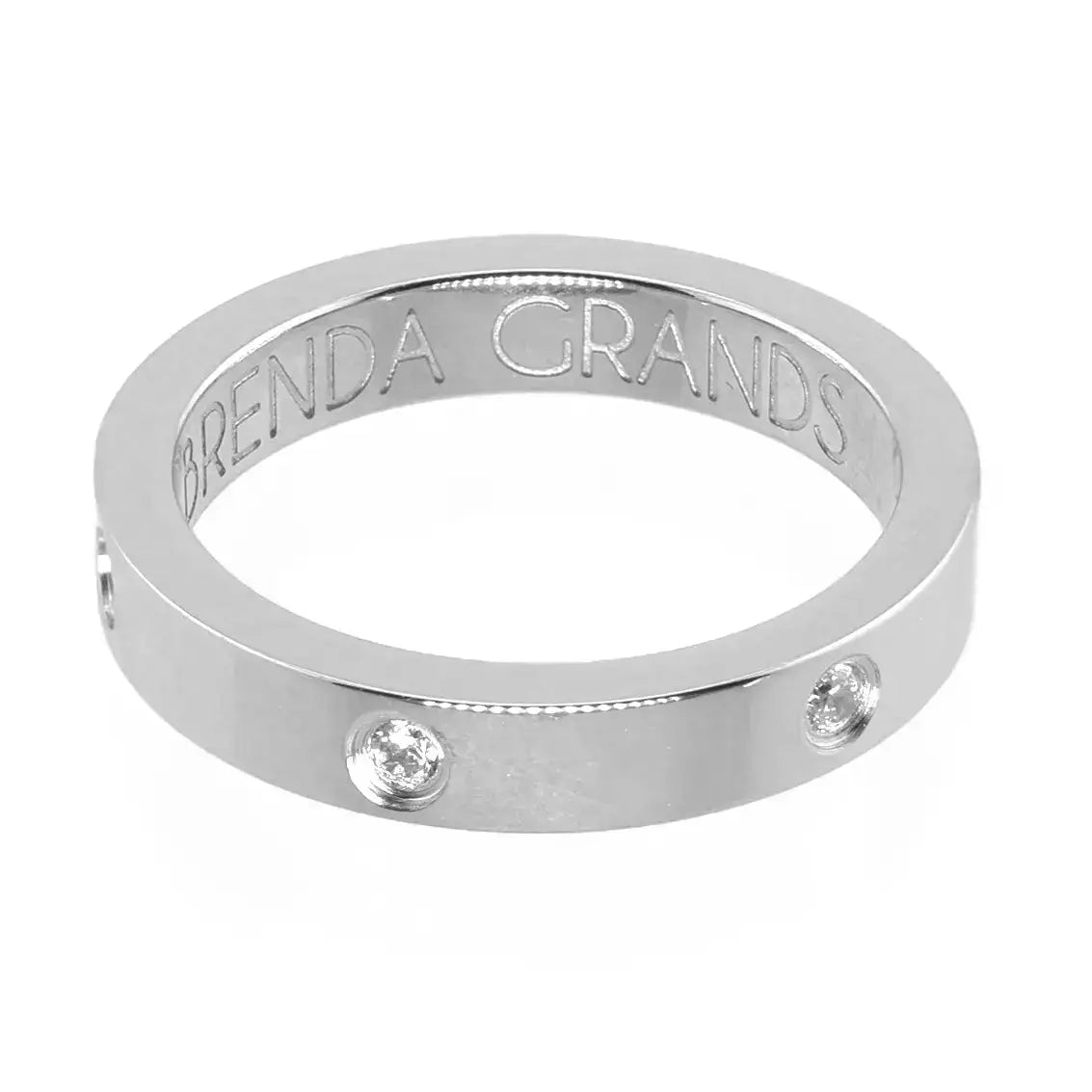 Waterproof Gold Tennis Ring Band