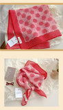 Red Passion Floral Bandana Square scarf