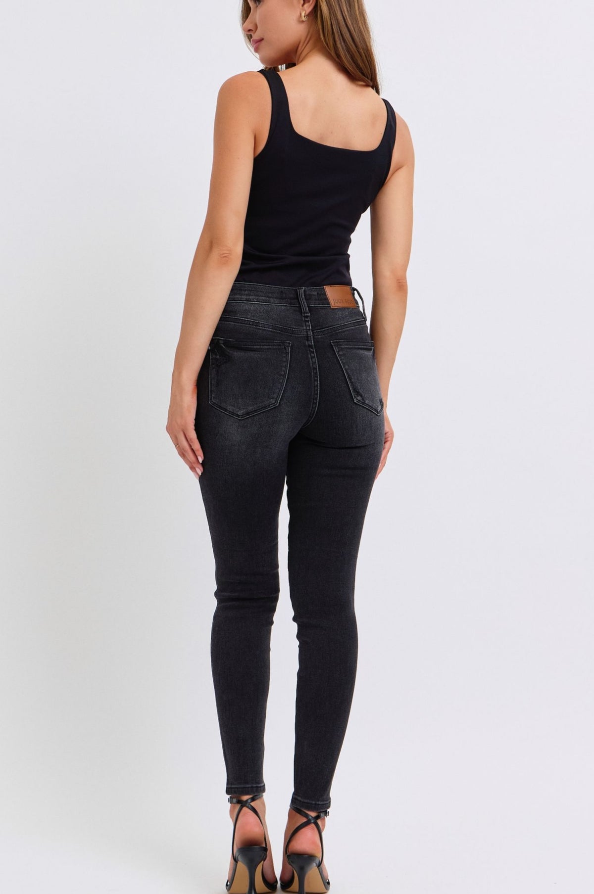 Judy Blue Black Mid-rise Skinny Jean
