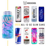 The Skinny Can Cooler [Blue Floral]