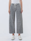 Vervet High Rise Leopard Barrel Pant