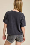 Ride 'Em Cowboy Graphic Raw Hem Faux Tee