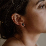 Hyalite Studs // Copper Obsidian