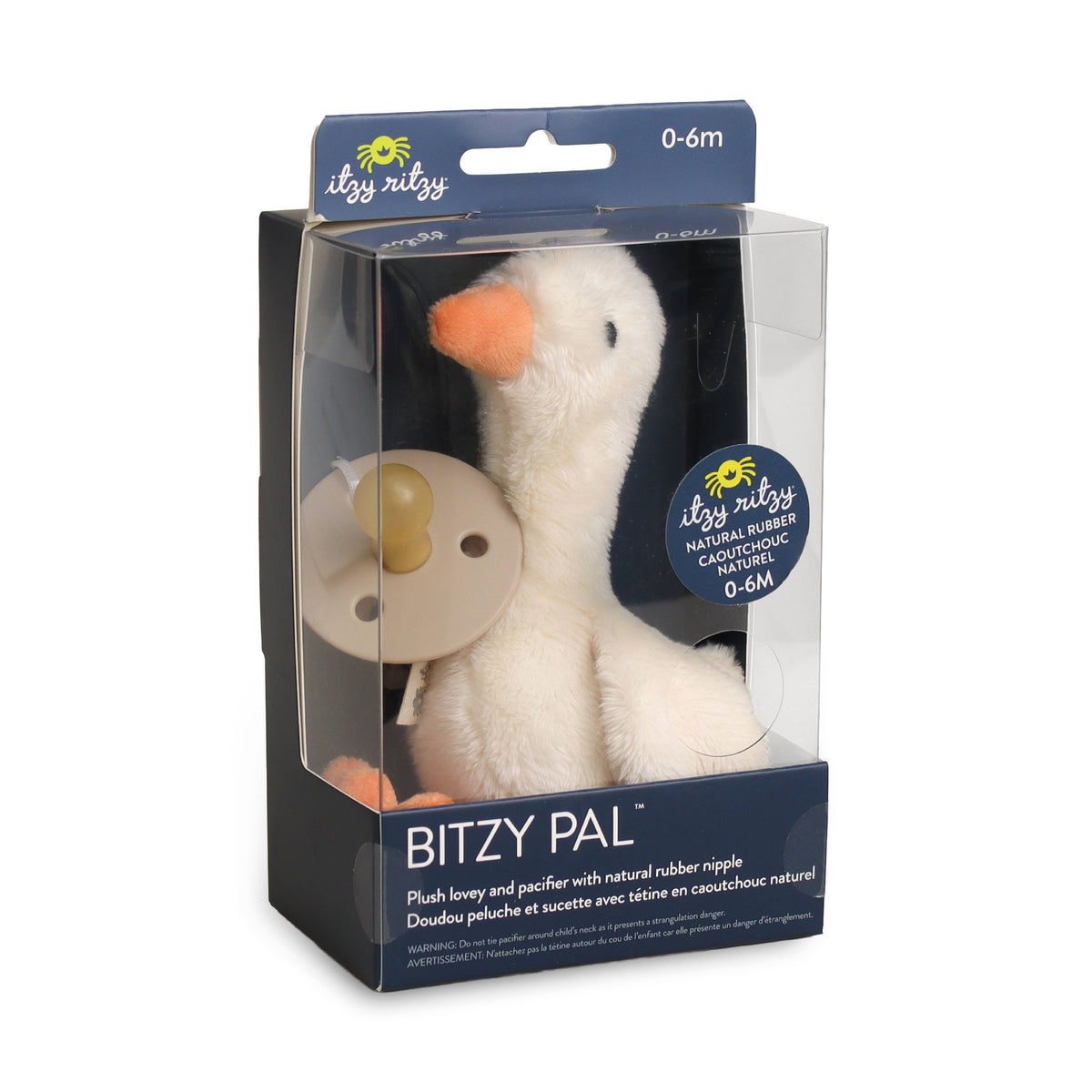 *NEW OPTIONS* Bitzy Pal Natural Rubber Pacifier & Plush
