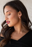 Red, Gold, Blue & Mint Beaded Hoops