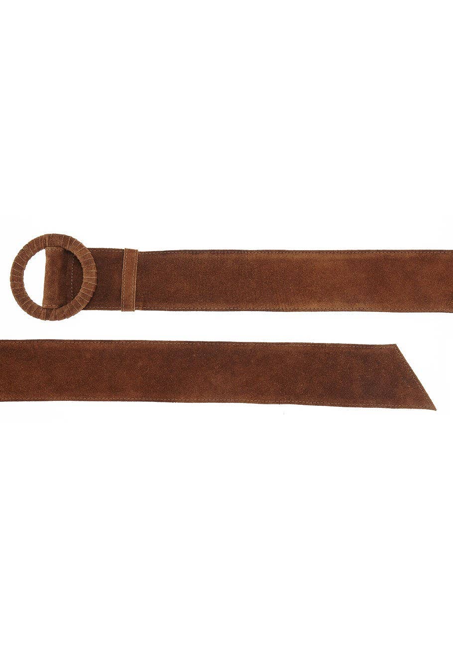 LASCANA Women's Wide Suede Waist Belt