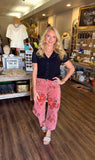 Rose Corduroy Barrel Pants