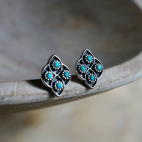 Lucia Turquoise Stud Earrings