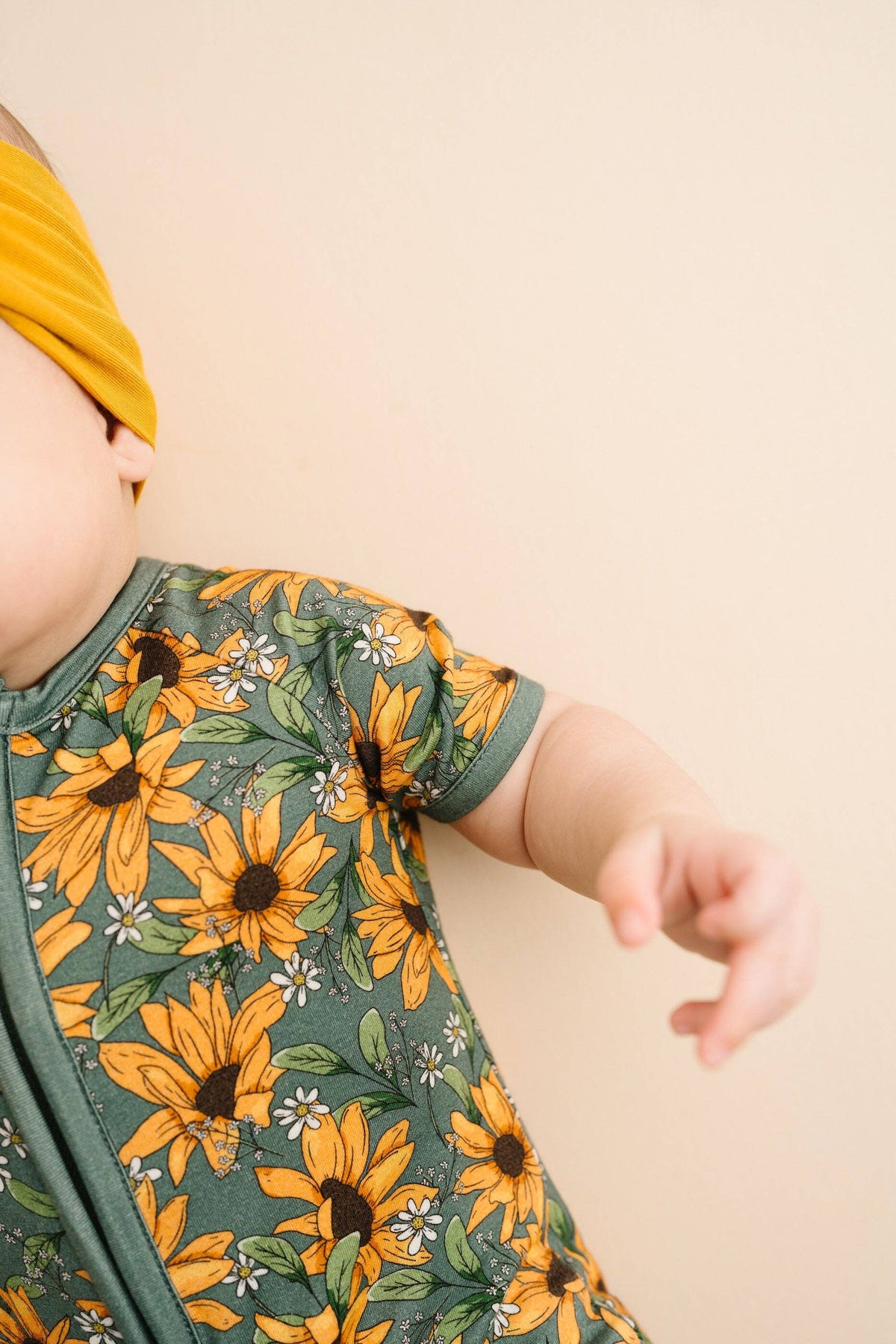 Sunflower Meadow Bamboo Short Romper