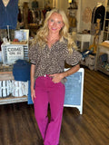 Leopard Puff Sleeve