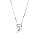 18K Gold PVD Stainless Steel Western Carabiner Necklace