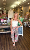 Floral Leopard Print Pants