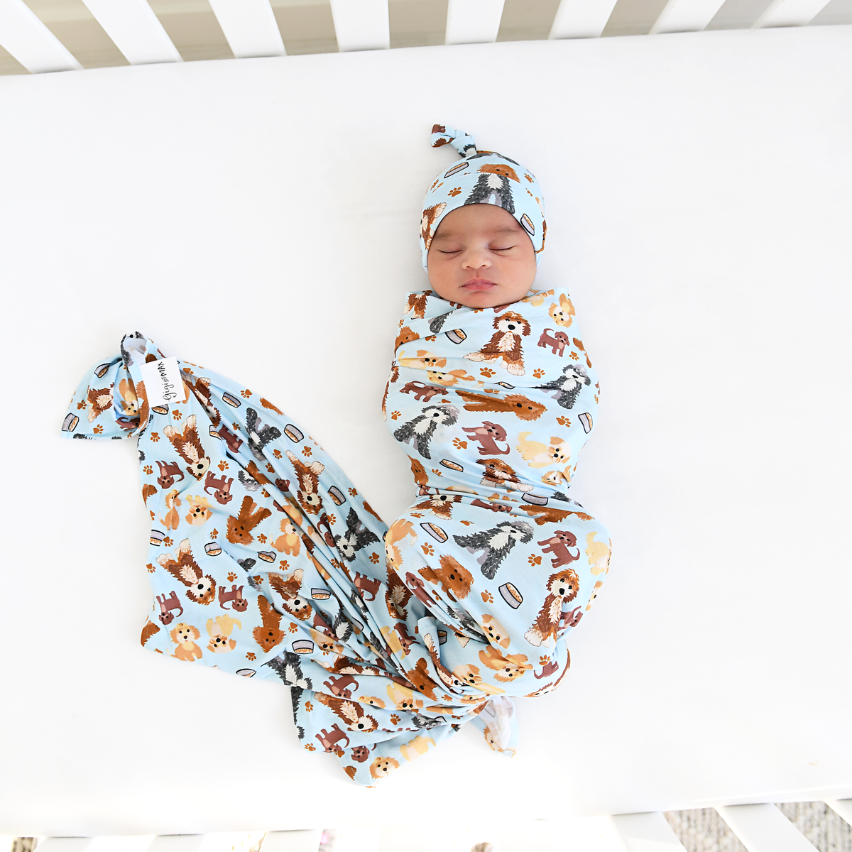 Griffin Swaddle Bamboo Baby Doodle Blanket