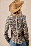 Leopard Waffle Knit