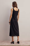 Floral Lace Midi Slip Dress