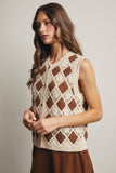 Crochet Diamond Pattern Vest