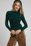 Velvet Fitted Long Sleeve