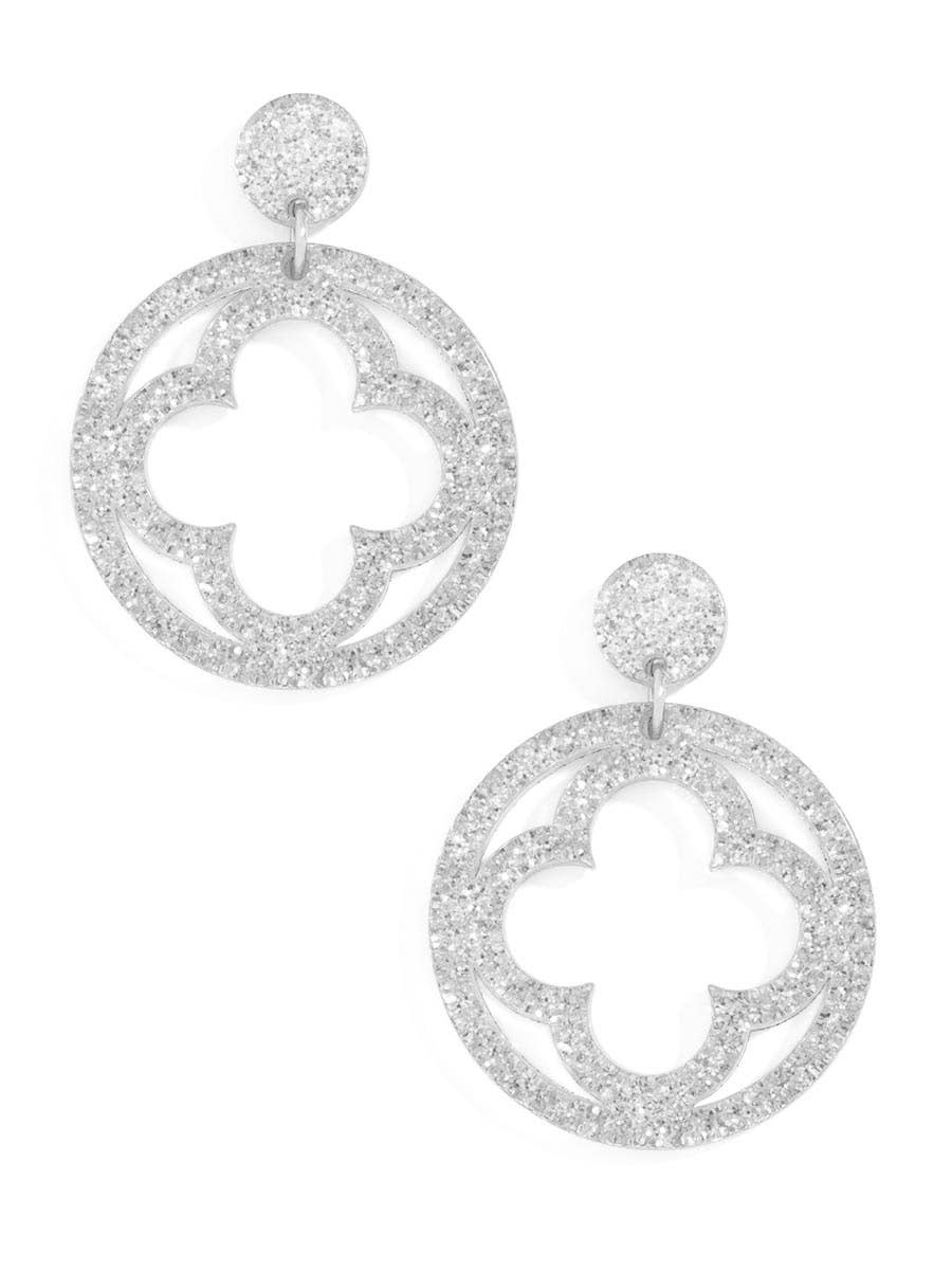 Zenzii Open Clover Drop Earring