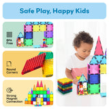 PicassoTiles 63pc Brick & Magnetic Tile Building Set