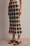 Crochet Diamond Midi Skirt FWSK002