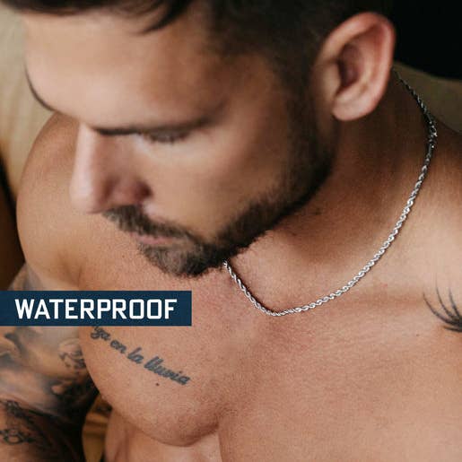 Waterproof Men's Rope Chain 3mm