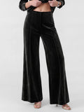 Velvet High Rise Wide Leg Pants